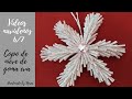 Vídeo navideño 6/7 🎄 TUTORIAL ✂️ - Copo de nieve de goma eva