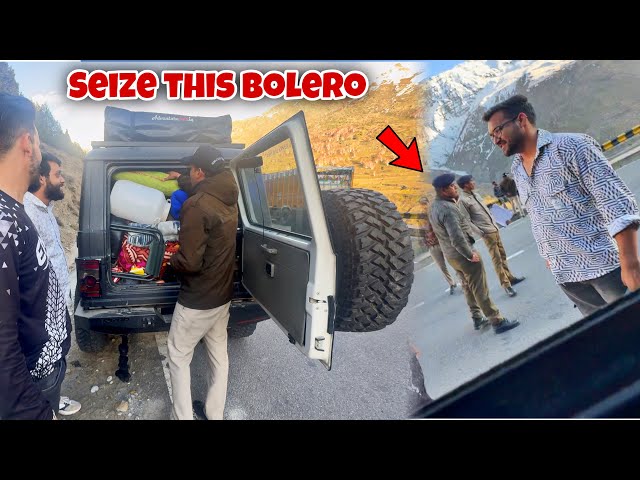 Himachal Police stopped us for modification in Bolero | Ladakh Trip Day - 2 class=