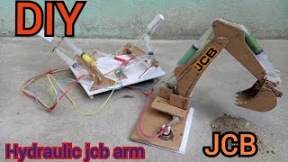 how to make hydraulic jcb with syringe|how to make hydraulic robotic arm|how to make jcb arm