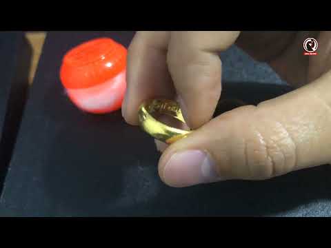 Video Cận cảnh nhẫn vàng trơn 9999 24k 2 chỉ Gold 24k - youtube