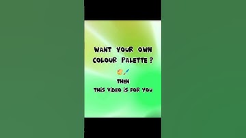 Adobe Illustrator Color Palette Tricks || Make Your Own Color Palette #shorts #illustrator #colors