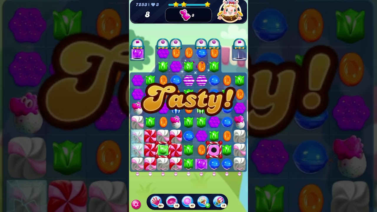 7253 Candy Crush Saga Level 7253 Walkthrough