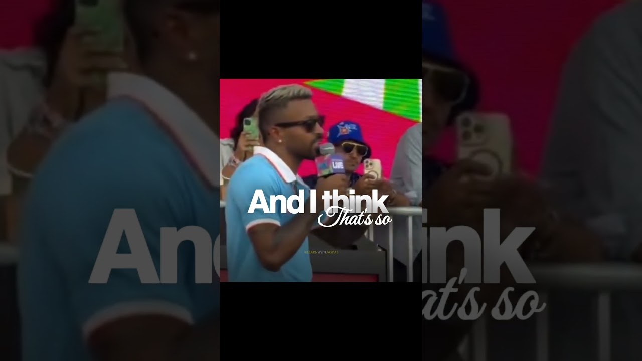 Just Work Hard Don't Be a Cry Baby! | Hardik Pandya