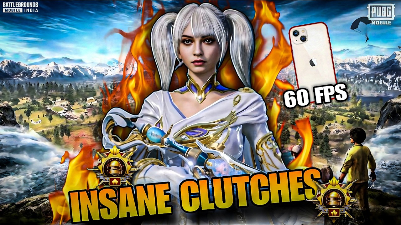 Mafia OP INSANE 1v4 Clutch 🔥 iPhone 13 BGMI Squad Wipe