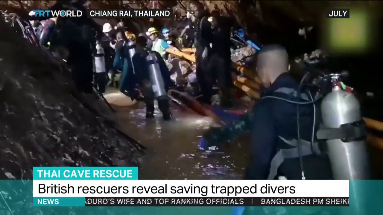 British rescuers reveal saving 4 trapped divers from Thai cave