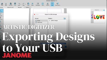 Artistic Digitizer: Exporting Designs to Your USB