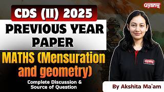 CDS (II) 2025 Maths PYQs with Solutions | Important Questions &amp; Answers for CDS Exam Preparation