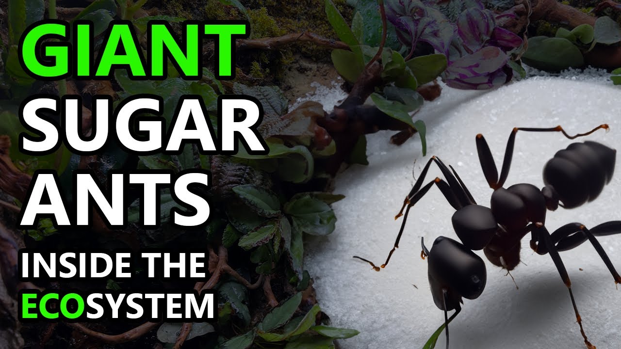 Thriving Ecosystem: Animal Kingdom Vivarium With Giant Carpenter Ants 