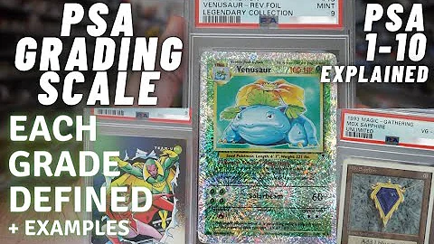 PSA 1-10 Grading Scale Explained! Defining Each Grade & Showing Real Example Cards!