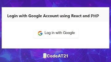 Login with Google Account using React and php