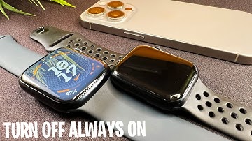 How To Turn Off Apple Watch 9 Always On Display