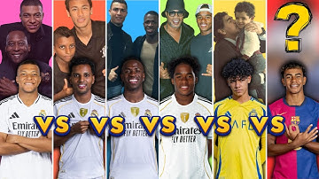 Comparison: Lamine Yamal vs Ronaldo Jr vs Mbappe vs Vinicius vs Rodrygo vs Endrick | WHO IS BETTER?