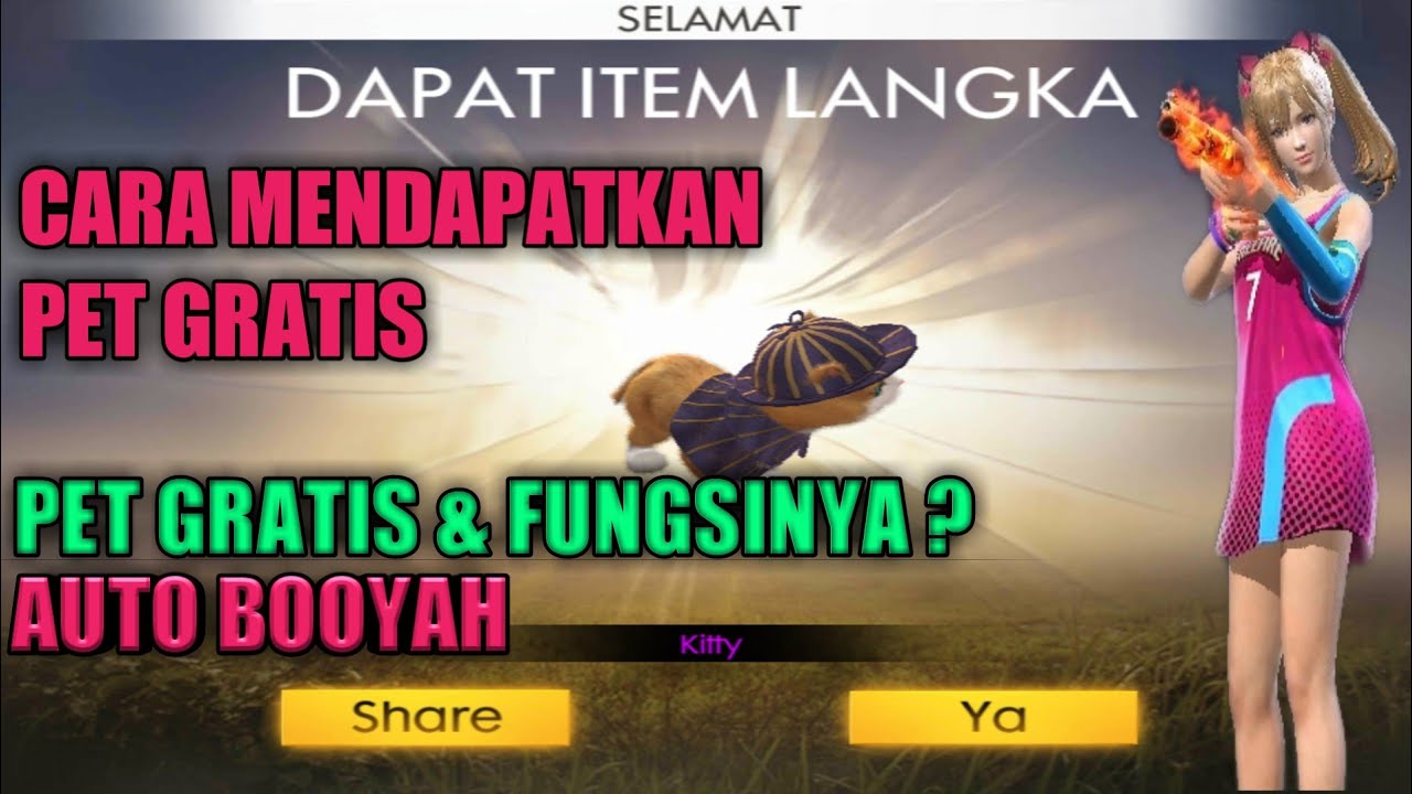 Cara Mendapatkan Pet Gratis Game Play Free Fire