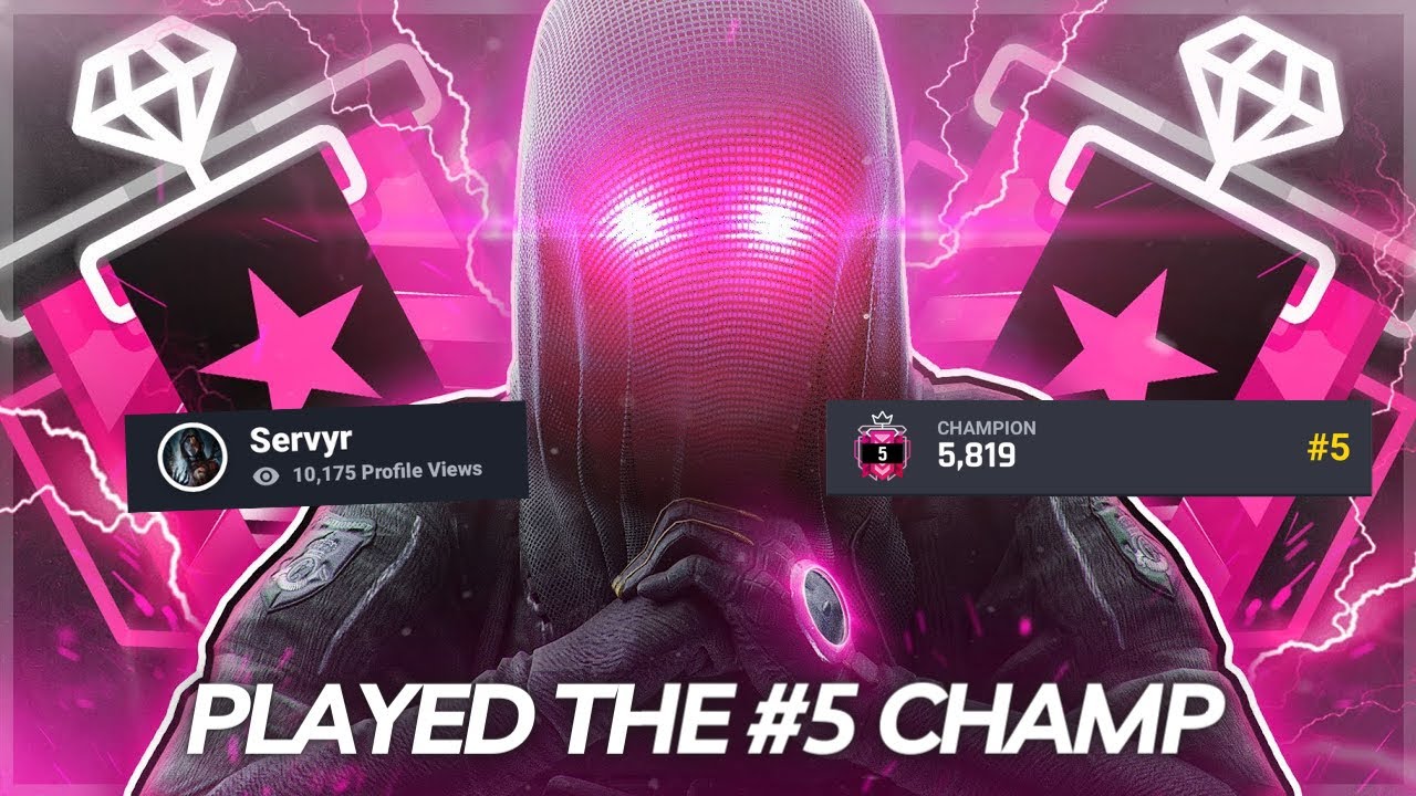 I played the #5 champ in rainbow six siege. [10.0 KD] - YouTube