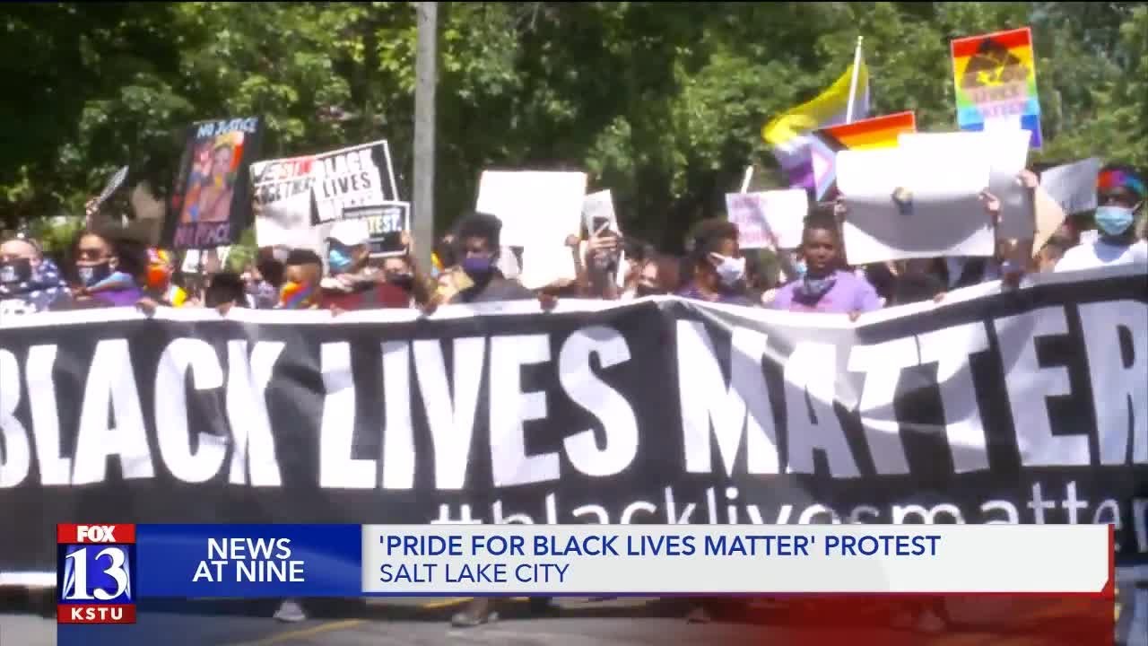 Utah LGBTQ, Latinx communities join in solidarity march for Black Lives Matter movement