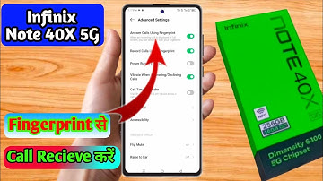 how to receive call to fingerprint in infinix note 40x, infinix note 40x 5g fingerprint answer call