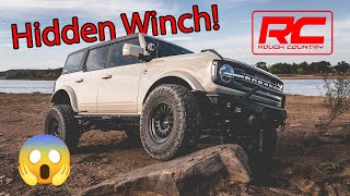 Rough Country Bronco Hidden Winch Kit Install (12,000lbs Synthetic Rope)