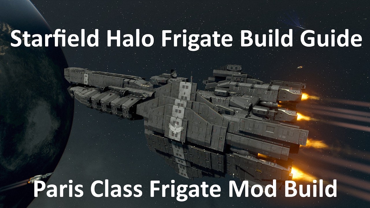 Starfield - Halo Paris Class Frigate Build Guide with working MAC and Tutorial - Using mod parts