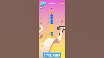 STACK RIDER LV 7 GAMEPLAY ANDROID| IOS #shortbeta #stackrider
