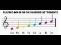 Playing Do Re Mi in the Key of D Major on Various Instruments