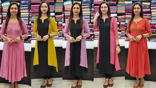 TRENDING COAT TYPE KURTIS WITH  HAND WORK || 𝐕𝐈𝐃𝐄𝐎#2681 || 𝐆𝐋𝐈𝐓𝐙𝐈𝐍𝐃𝐈𝐀 FASHIONS screenshot 3