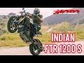 Moto  motards balance son test  indian ftr 1200 s
