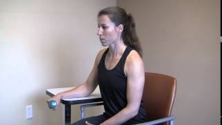 Seated Wrist Extension With Dumbbell