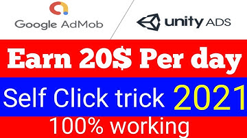 How to earn 20-40$ from admob and unity ads || admob high cpc app ||  admob