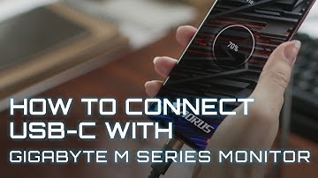 Connect your USB-C devices to GIGABYTE M Series Monitor | AORUS 101