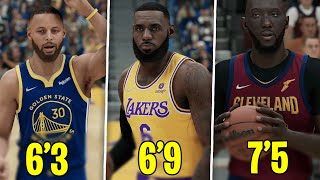 Scoring With The BEST Player At Every HEIGHT In NBA 2K22!