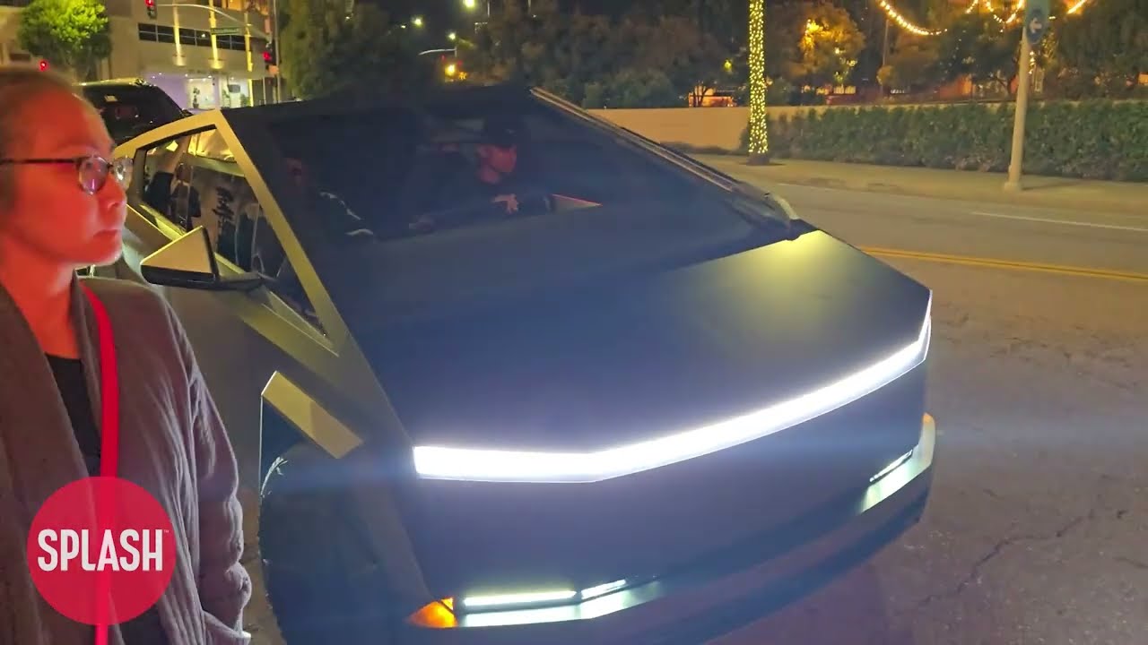 Jay-Z Signs Autographs Before Leaving In His Tesla Cybertruck And Sharply Turning Into The Road