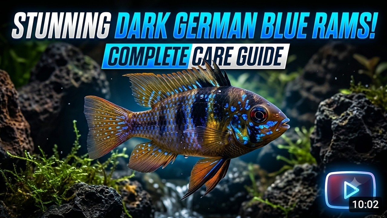 RARE Dark German Blue Rams! 😱 (Black Knight Ram Cichlids) - YouTube