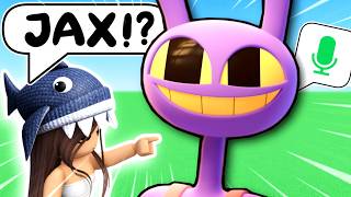 TROLLING KIDS AS JAX (Roblox VC) screenshot 5