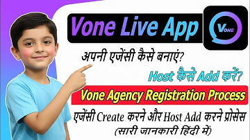 Vone agency registration Process | vone app me agency kaise create kare | vone me host kaise add kar