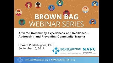 MARC Brown Bag Webinar with Howard Pinderhughes, PhD