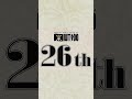 【第26位】キャラクター世界人気投票 WT100
