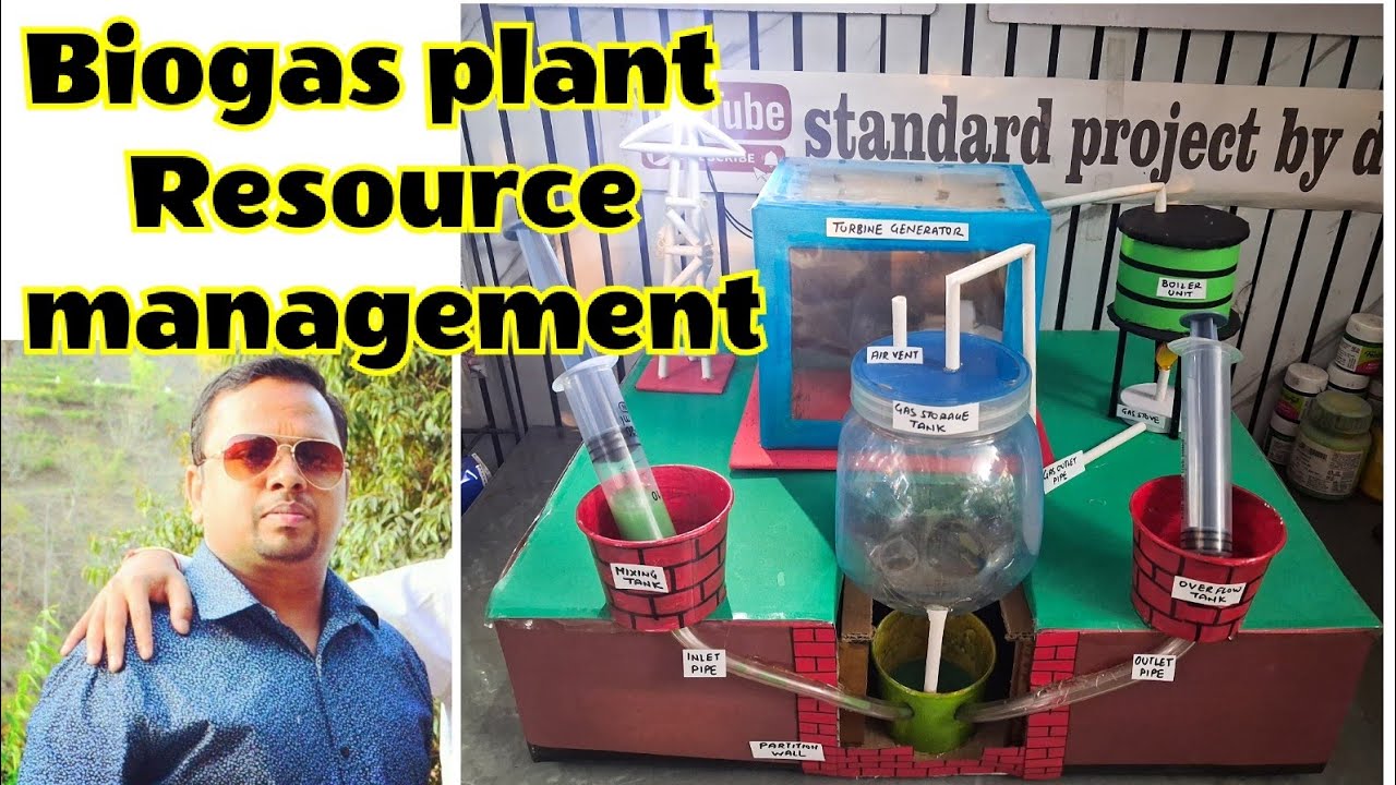 Bio Gas Science Project Bio gas plant working model #sustainabledevelopment school project ...