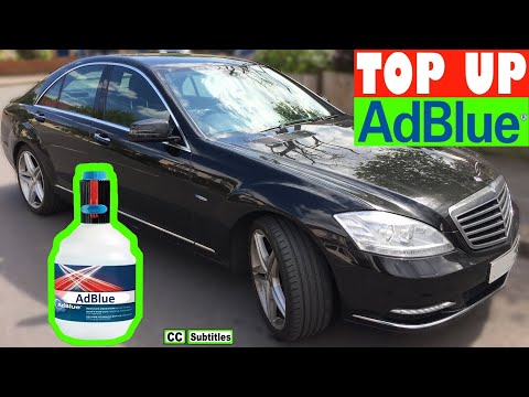 How to top up AdBlue on Mercedes S-Class - How to refill AdBlue on Mercedes S-Class