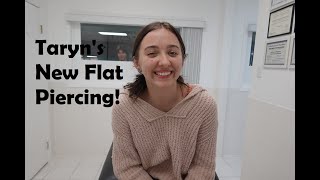 Taryn Gets a Flat Piercing!