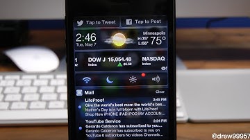 [Cydia Tweak] RemoveNCStatusBar Remove the StatusBar in Notification Center