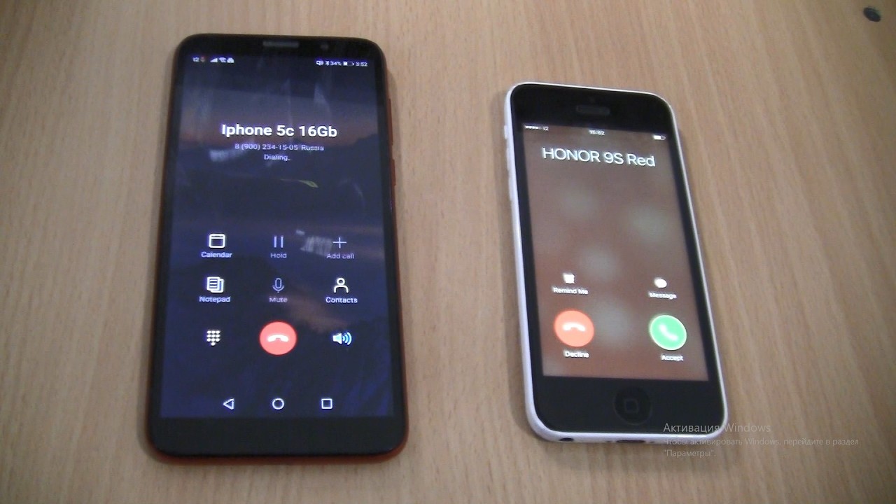 Incoming call & Outgoing call at the Same Time Iphone 5c+HONOR 9S