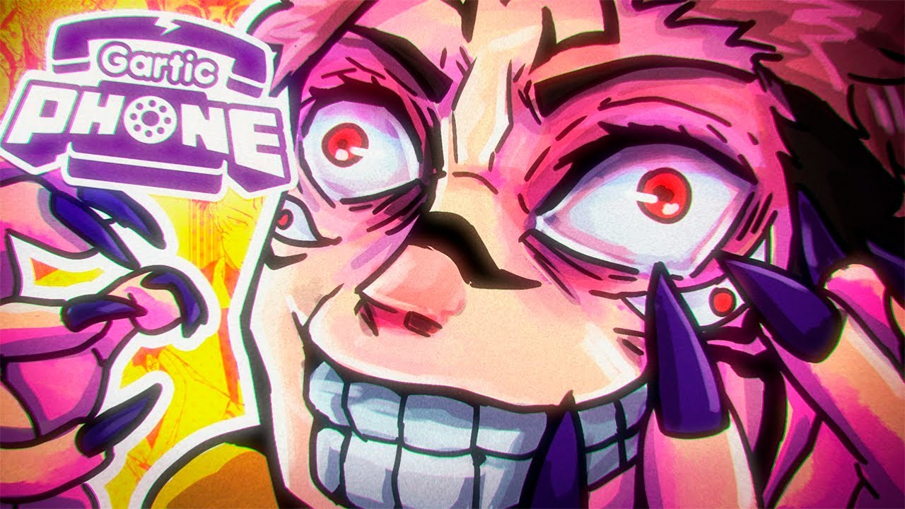 Fiz uma ANIMAÇÃO de JUJUTSU KAISEN no GARTIC PHONE com ANIMADORES