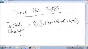 Maximum demand tariff,Power factor tariff,Three part tariff,numerical problems related with tariff