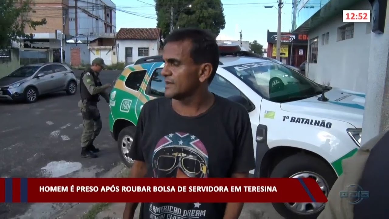 Homem é preso após roubar bolsa de servidora em Teresina 26 06 2023