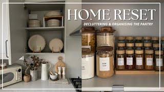 HOME RESET & DECLUTTER| ORGANISING OUR PANTRY| Katie Peake