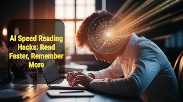 Learn AI Speed Reading Hacks: Read Faster, Remember More (2025) #ai #chatgpt #technology