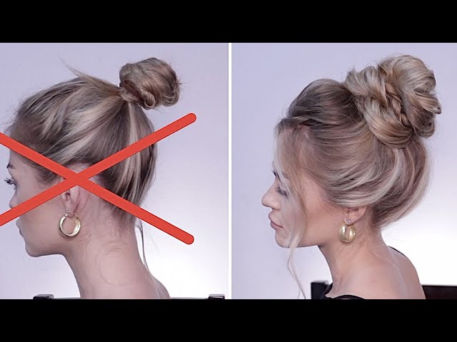 Perfect MESSY BUN Tutorial! *60 second hair* jackie wyers - YouTube