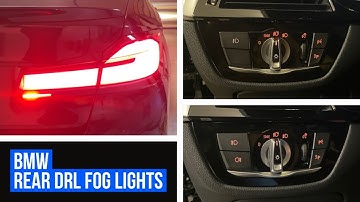 BMW G30/F90 : REAR DRL FOG LIGHTS + CODING
