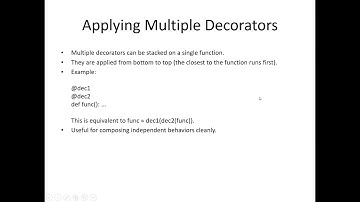Python: Functions and Decorators