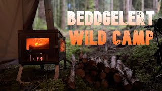 Beddgelert Forest, Solo Hammock Camp on UNEVEN ground